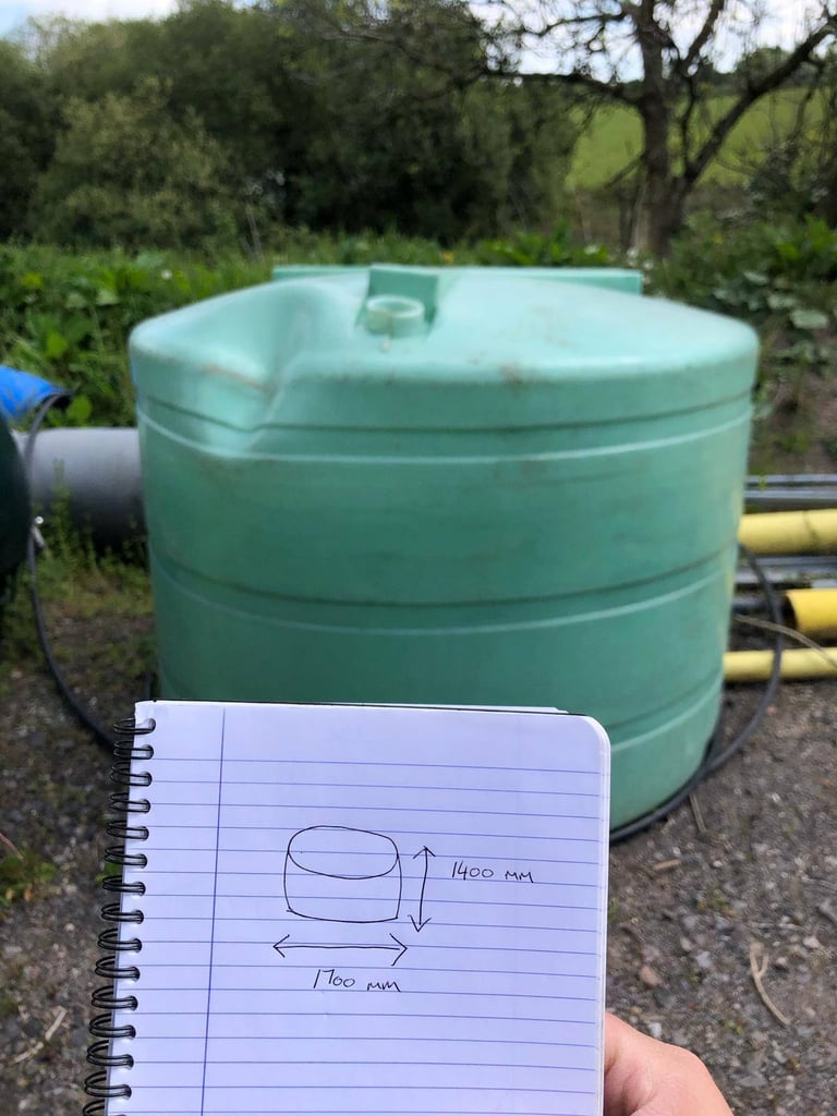 Large oil or water tank 