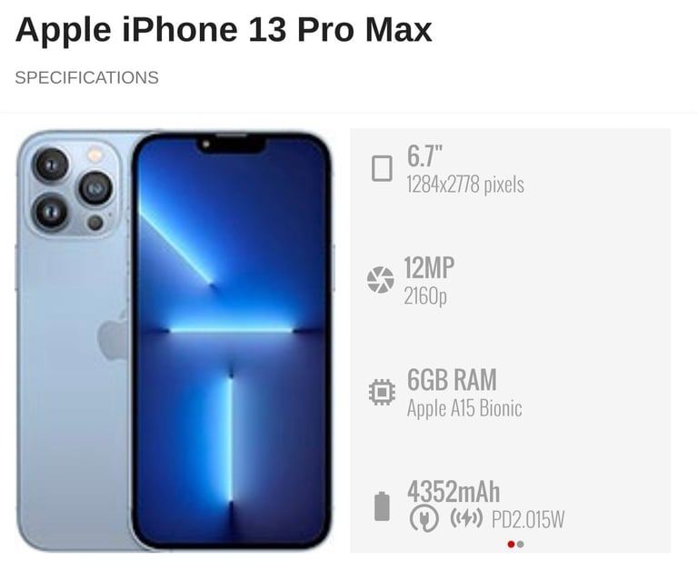 iPhone 13 pro max 128gb 