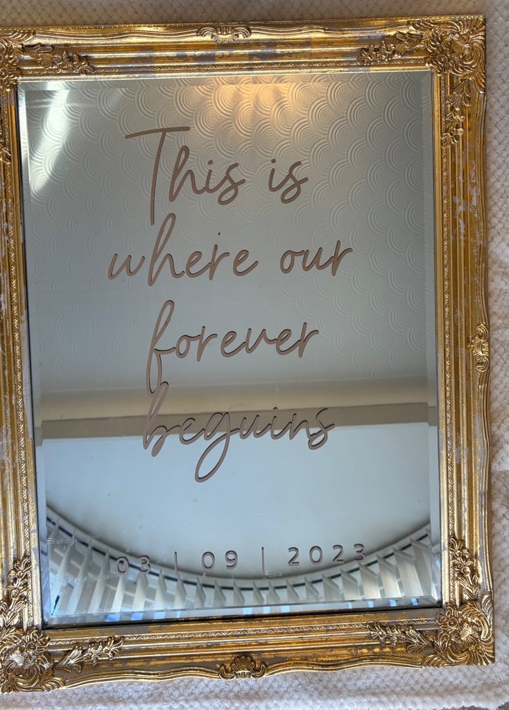 3 x Gold Mirrors (735 x 930 x 40)