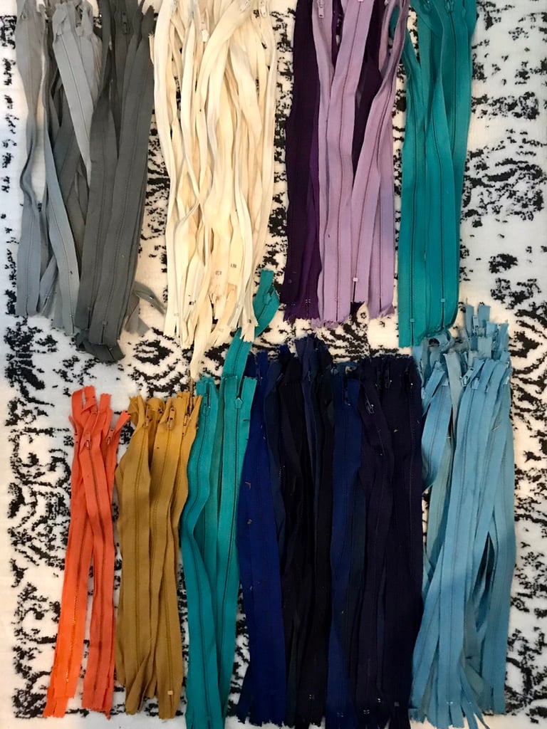 100 Pieces Nylon ZIPS Coil 12 Inch Colorful Tailor Sewing Craft