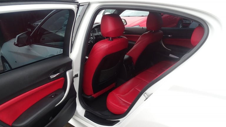 BMW 1 SERIES White Auto Petrol 2016 m sport red leather