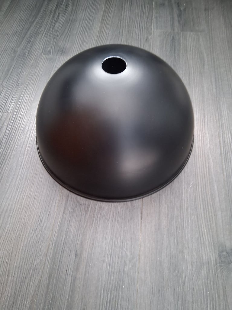 Black metal lampshade 