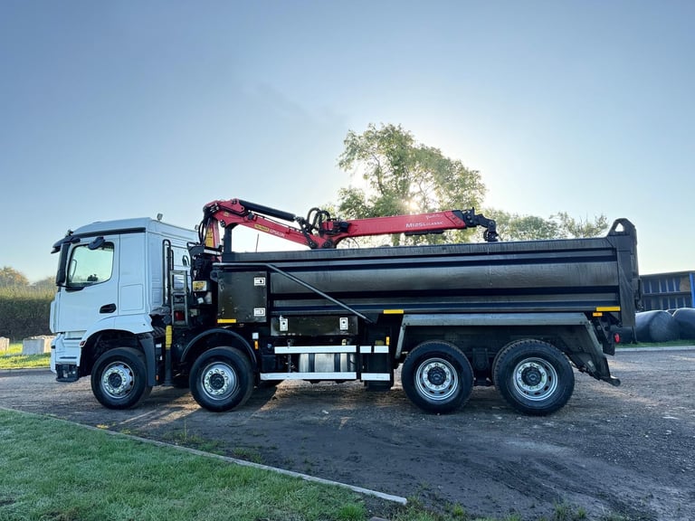 Mercedes-Benz Arocs Tipper Grab Lorry 2019 ( 69 ) Palfinger Epsilon Crane
