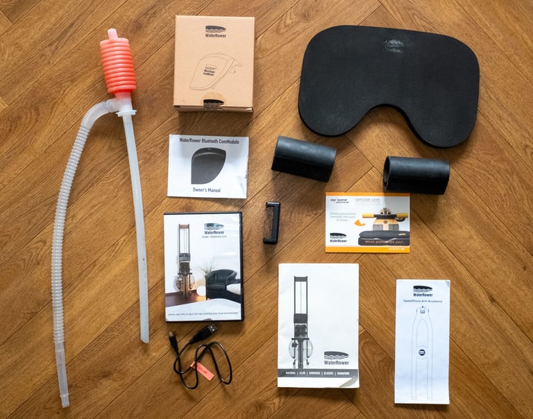 Water Rower Genuine WaterRower Rowing Machine With S4 Performance Monitor + Com Module + extras