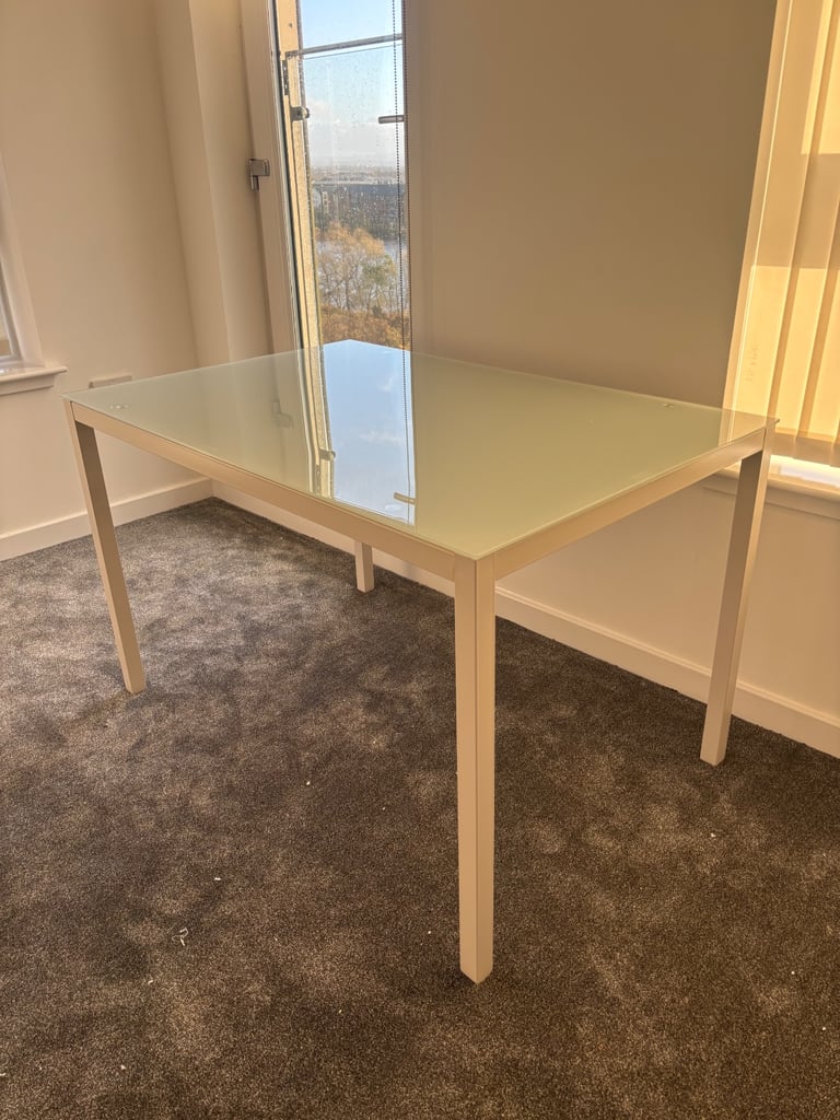 image for brand new glass top dining table from argos (comes in box)