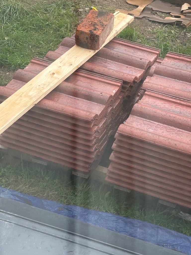 image for Marley double Roman red roof tiles x40