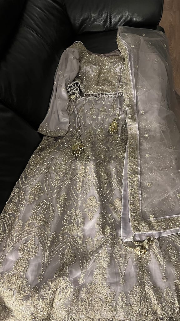 Lilac purple Bridesmaid Lehengas