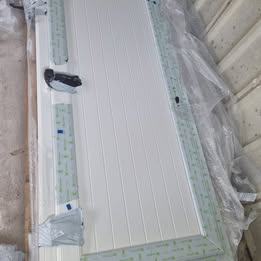 Entrance Front Door - Brand New PVC Full Panelled in White - Opens Outwards - LHH