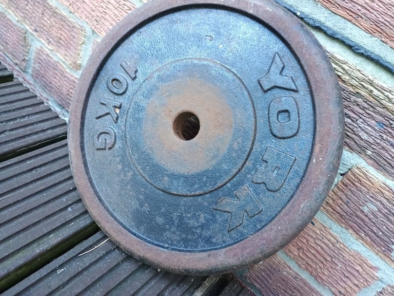 image for York Weight plate 10 kg for 1 inch bar