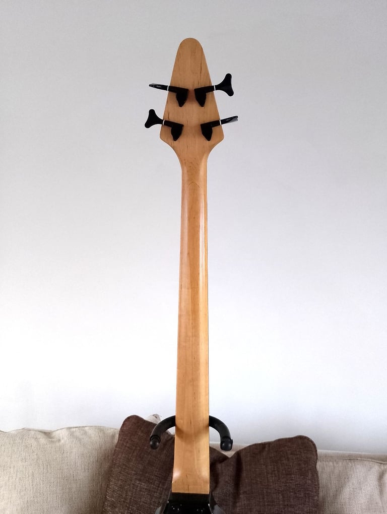 Iconic Flying V Bass Guitar, Plays And Sounds Really Well, Good Condition.