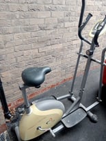 2 in 1 cross trainer and exercise bike 