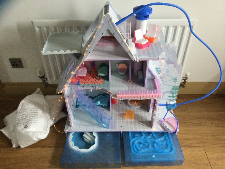 LOL Surprise Winter Chalet Doll House with lights 