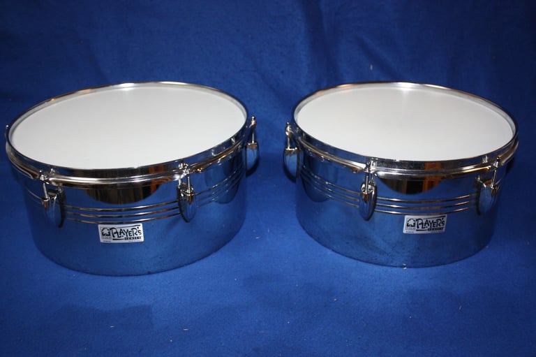 Toca Kaman Player's Series Chrome Timbale Drums 13in + 14in ~ Excellent Condition ~ £125 ono