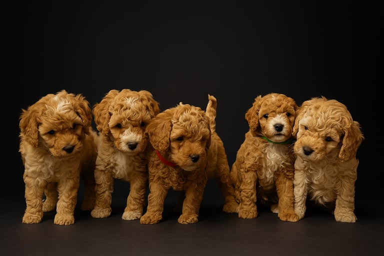 5 Beautiful Miniature Poodles For Sale 