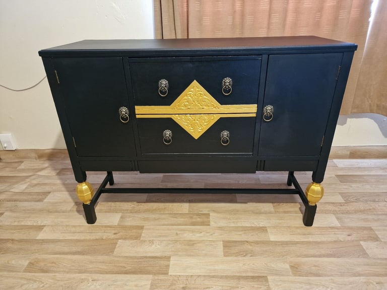 image for Sideboard vintage antique restored Jacobean style