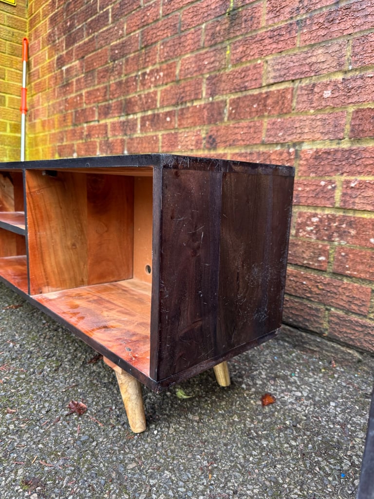 Two Unique wooden TV stands and cabinet