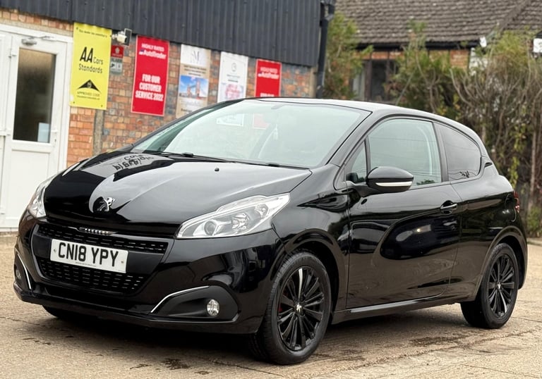 2018 Peugeot 208 1.2 PureTech Black Edition Euro 6 3dr Petrol