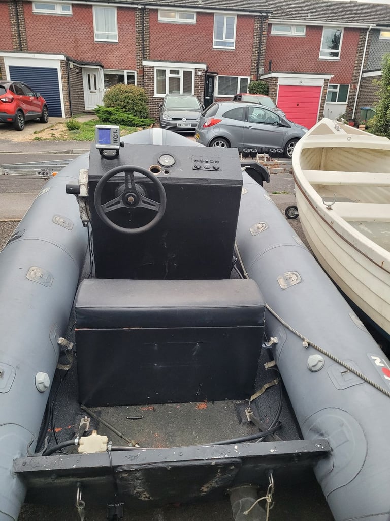 Avon SR4 inflatable rib boat and trailer