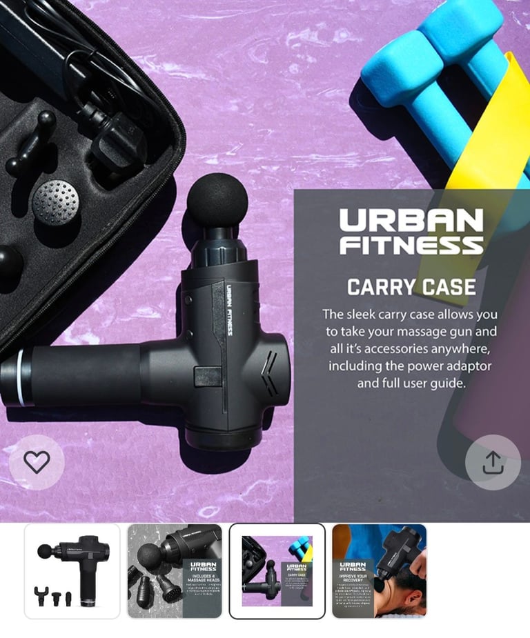 New urban fitness massage gun massager in sealed box 