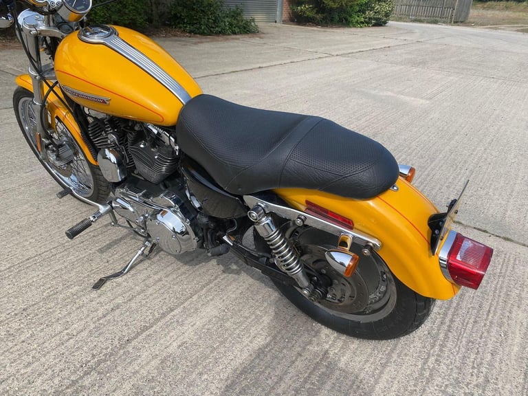 2008 57 HARLEY DAVIDSON XL 1200 C XL1200 CUSTOM SPORTSTER YELLOW CRUISER STUNNER
