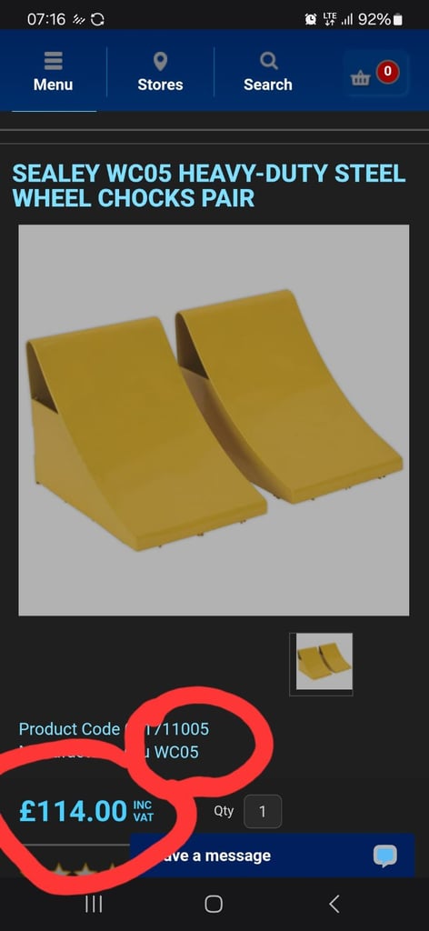 Heavy duty wheel chocks