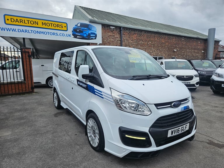image for 2016 Ford Transit Custom M SPORT MSRT 155 bhp Crewvan (.62000) No vat Double Cab Van Diesel Manual