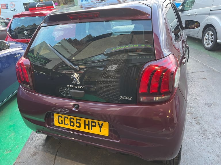 2016 Peugeot 108 1.0 Active Hatchback 5dr Petrol Manual Euro 6 (68 ps) Petrol