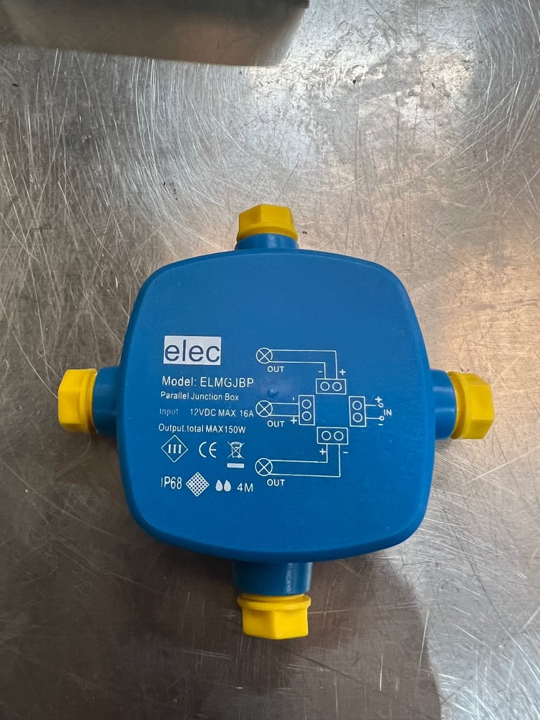 ELEC ELMGJBP IP68 Waterproof Junction Box – Parallel Wiring Electrical Connector