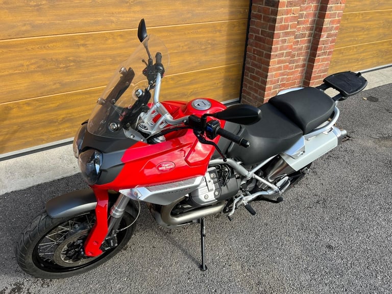 2008/08 Moto Guzzi Stelvio 1200 with 16,200m in Red