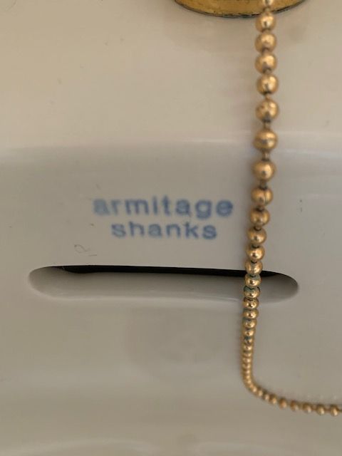 Retro 3-piece Bathroom Suite with original fittings - beige/mushroom coloured