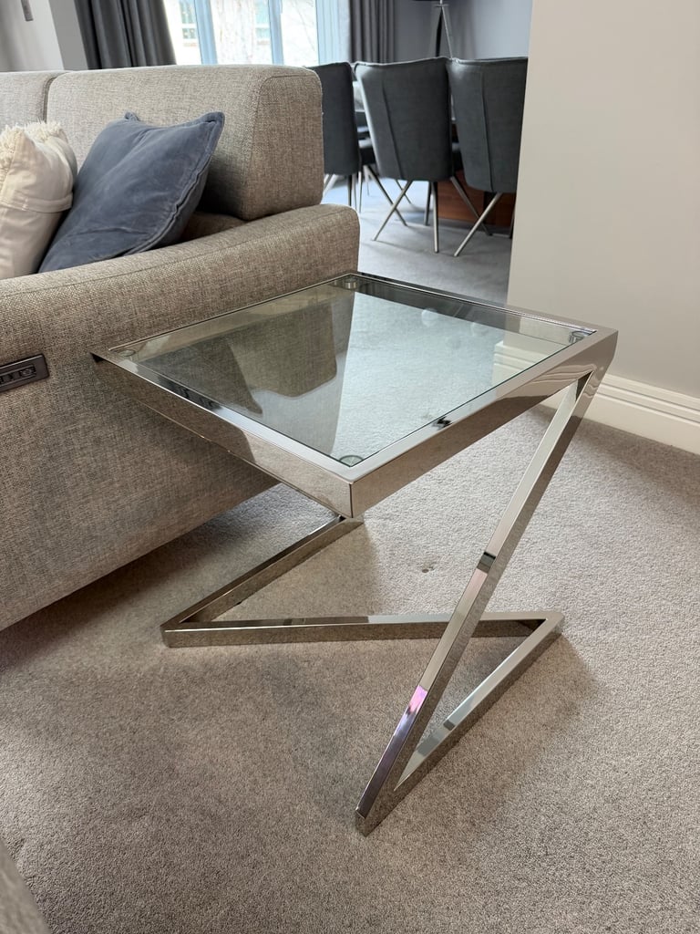 image for Coffee Tables - Glass & Chrome x2