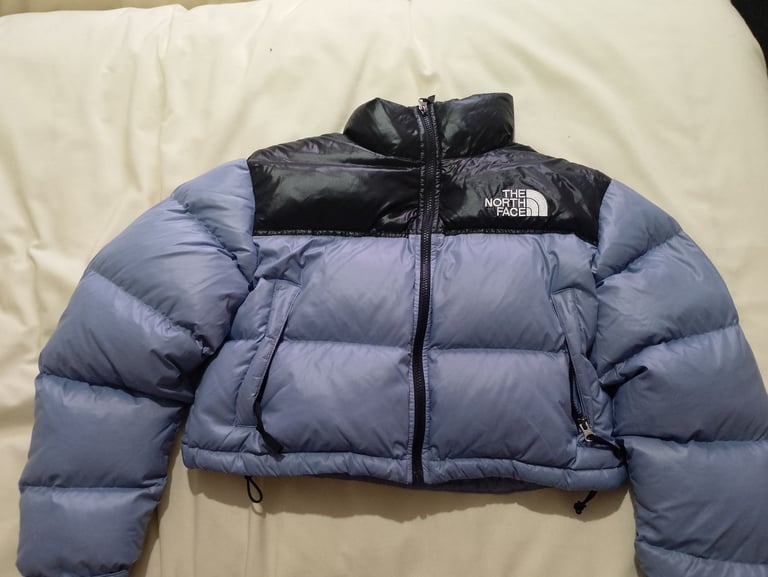 image for Womens cropped north face puffer jacket 