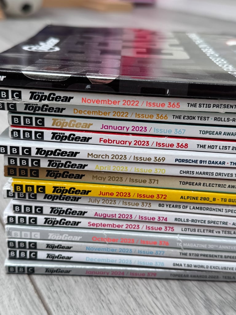 image for Top Gear car magazines bundle most unread 