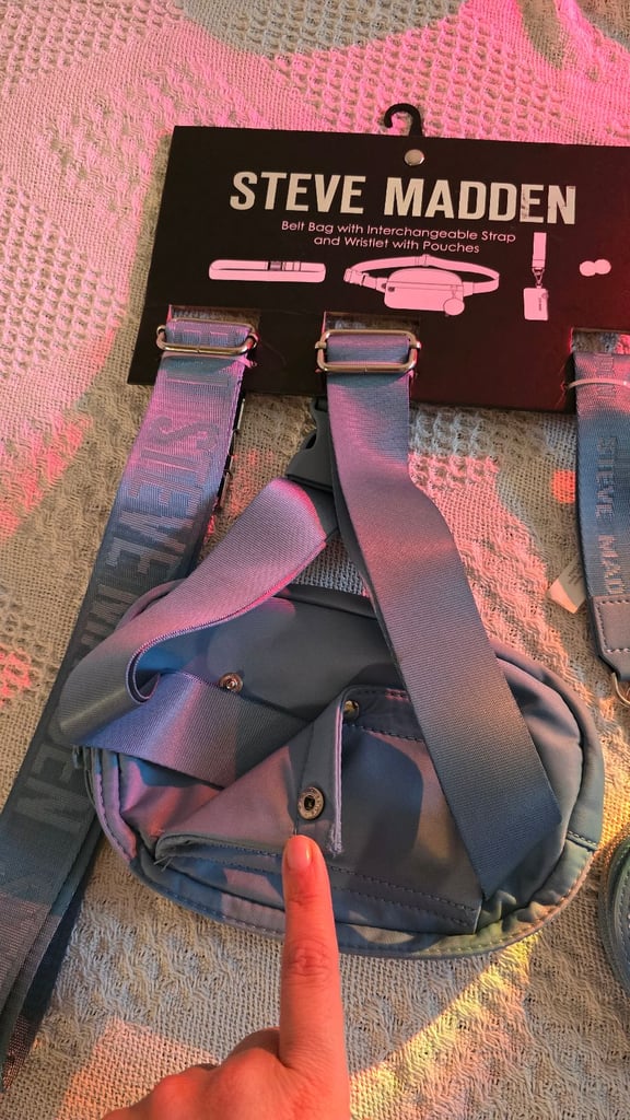 Steve Madden™️ Belt bag interchangeable strap and wristlet with pouches