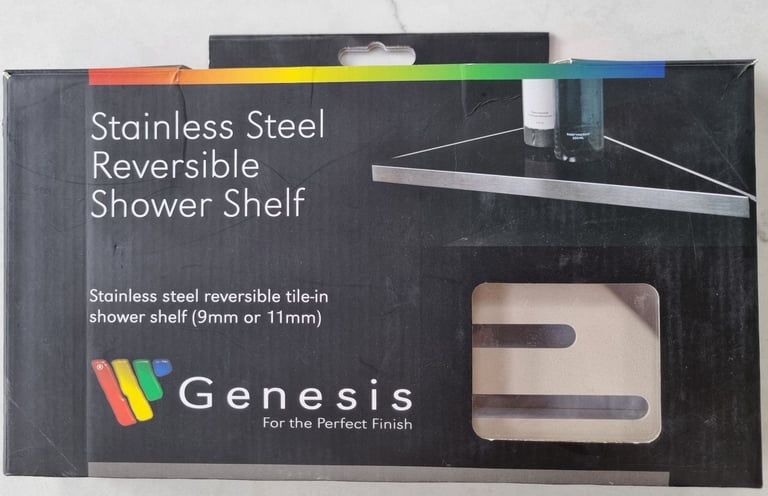 image for Stainless steel reversible shelf 