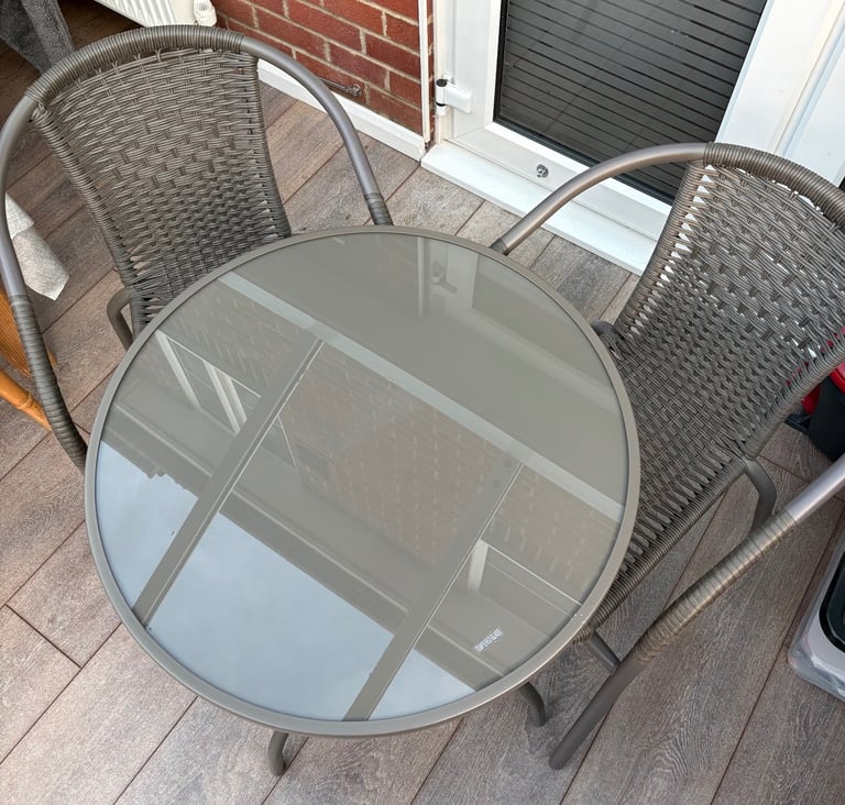 image for Bistro set with two chairs 