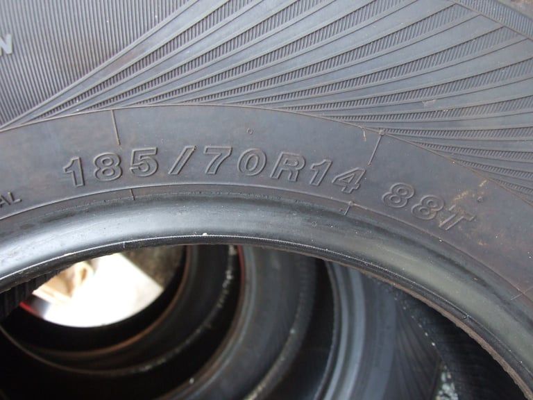 4 x R14 Yokohama Winter Tyres - Hardly Used