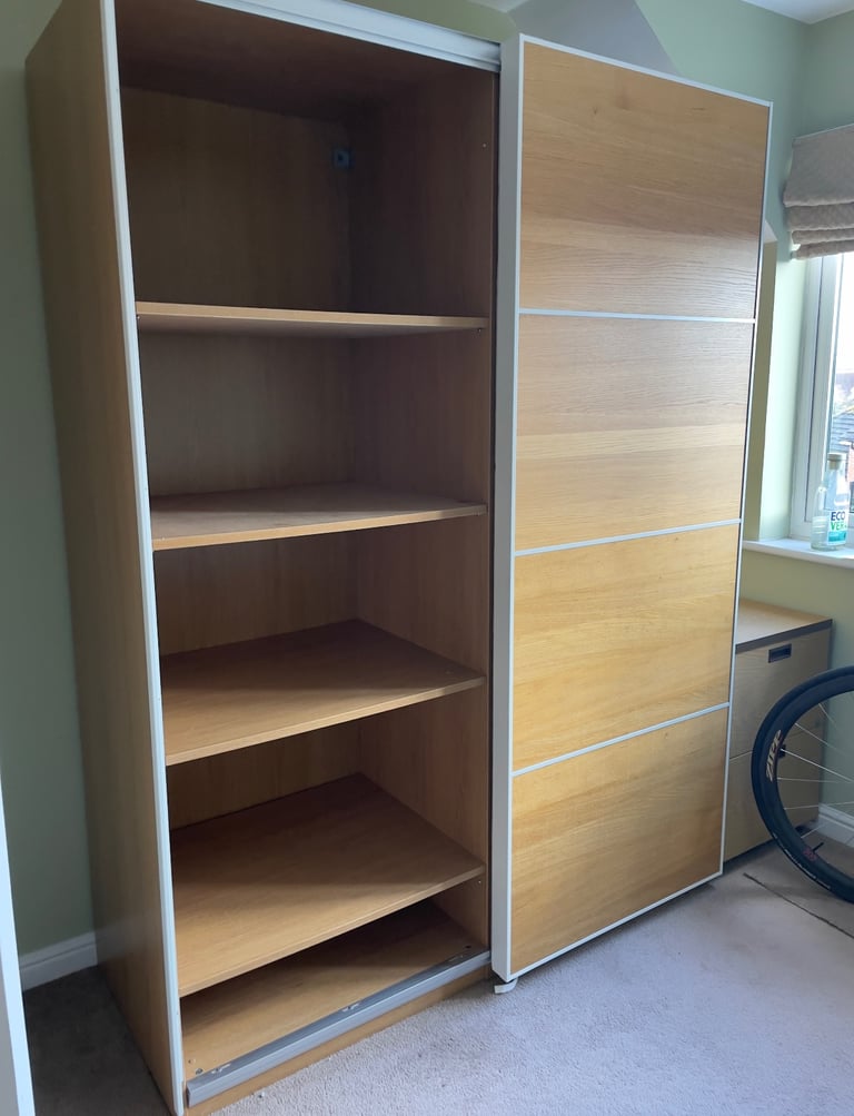 FREE DELIVERY 🥰🚚🥰IKEA PAX BROWN SLIDING MIRROR WARDROBE GREAT CONDITION 