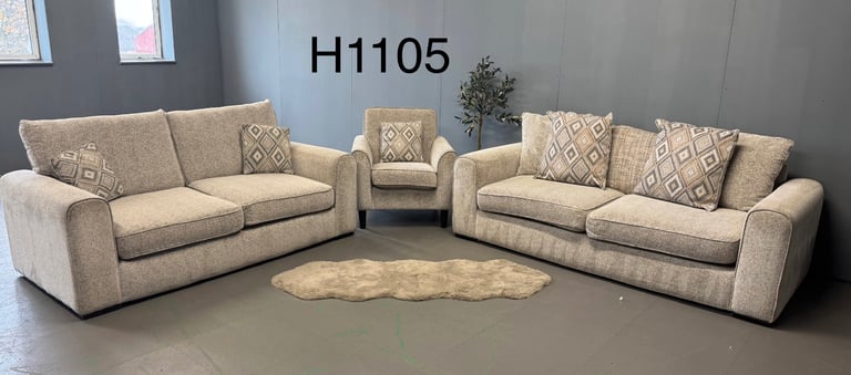 DFS Grey Fabric 3&2&Chair  £395 Free Local Delivery