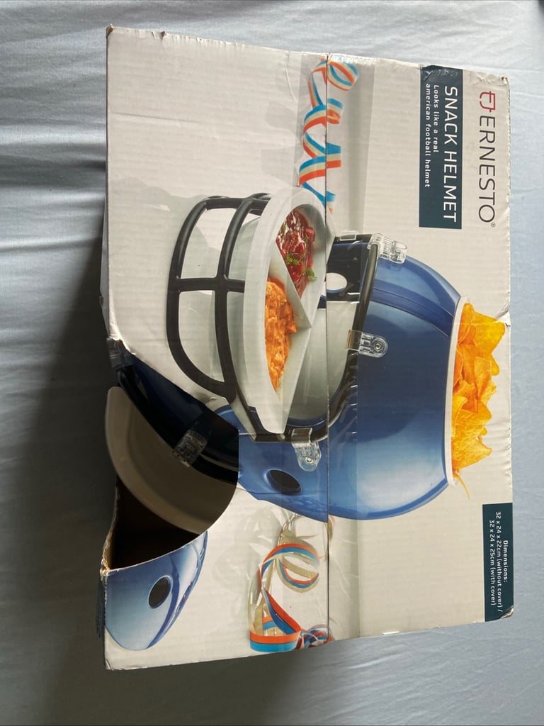 image for Snack Helmet Chips Fun Game Night American Football