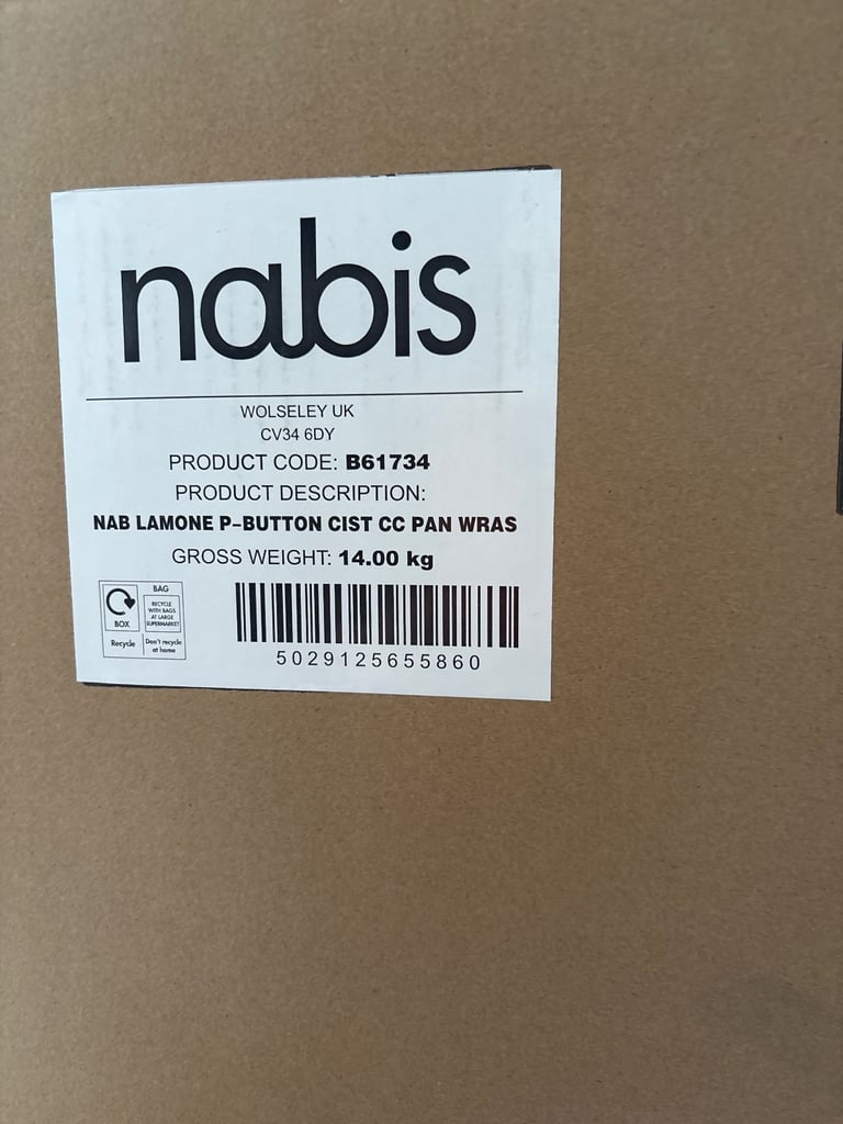 Toilet inclusive cistern lid etc