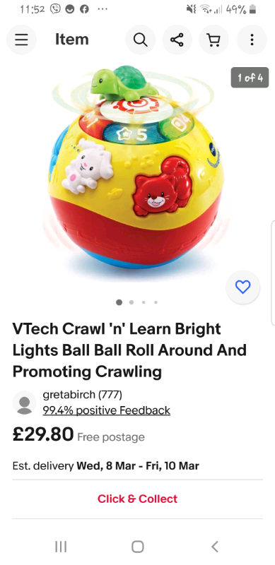 Vtech ball for Sale Baby Kids Toys Gumtree