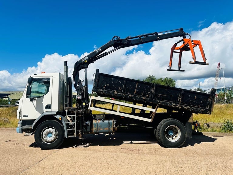 DAF LF 55 220 2008 (58) 18 TON TIPPER GRAB, HIAB 099 CRANE
