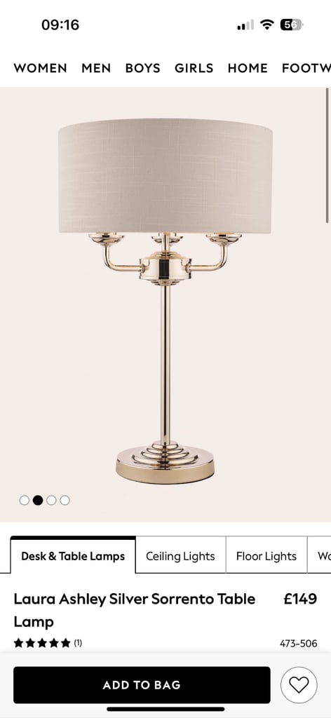 Laura Ashley table lamps 