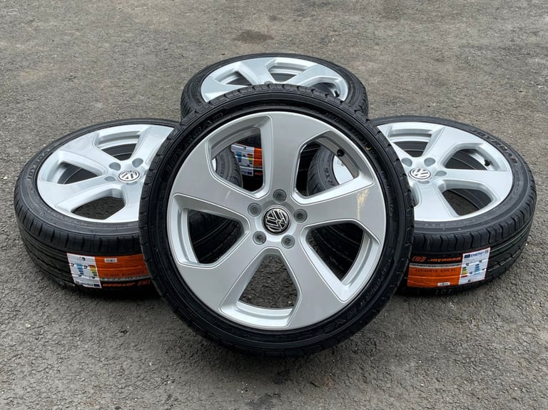 *Refurbished* Genuine 18" VW Golf 'Austin' Alloy Wheels & Brand New Tyres 5x112 