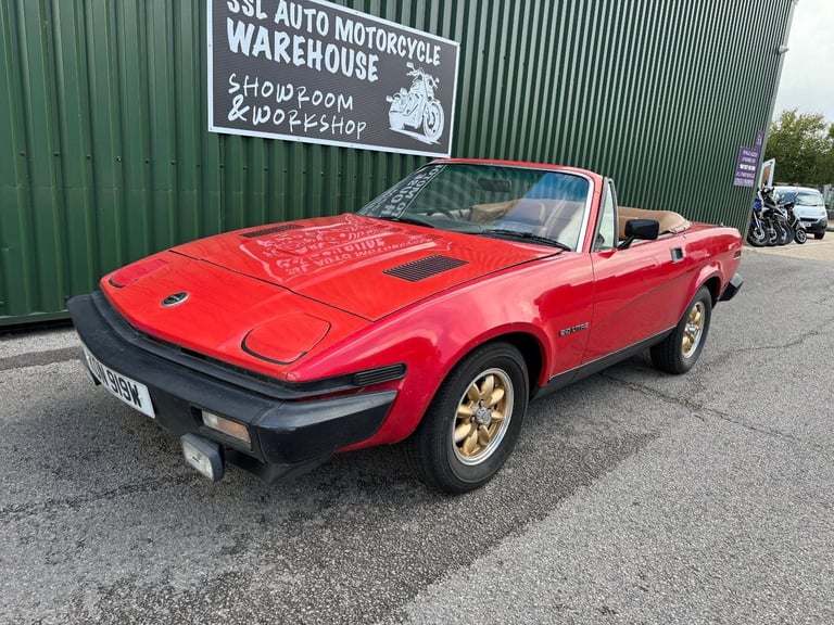 Triumph TR7 Convertible 1981 Red Classic Solid Good Driving Project 