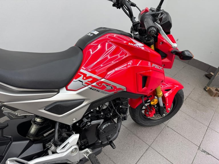 HONDA MSX 125 GROM RED, 2021 70REG ONLY 4,884 MILES 125CC USED MOTORBIKE