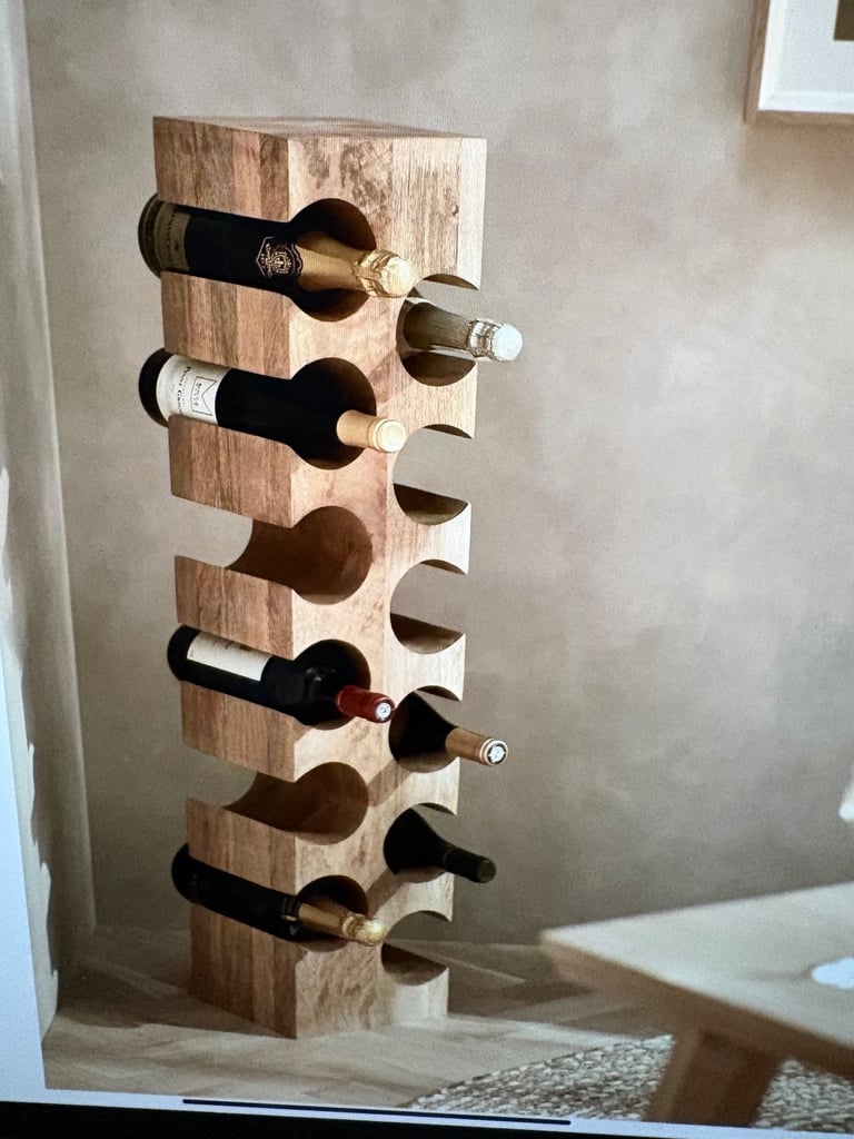 image for John Lewis Walnut Wine rack
