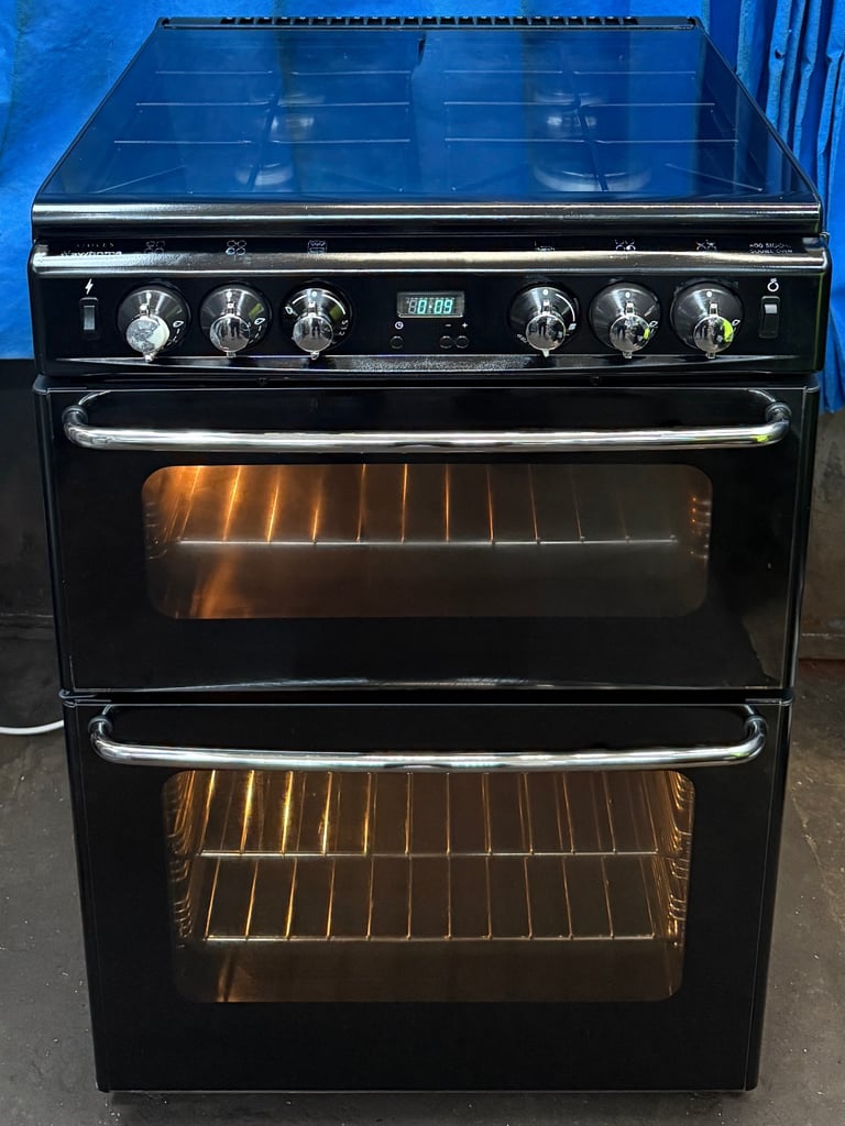 image for Stoves Newhome 600TSIDOm 60cm Double Oven Gas Cooker - Black 