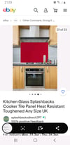 B &Q Kitchen Splashback Jalepeno red brand new boxed 